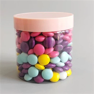 Plastic Jars With Pink Lids