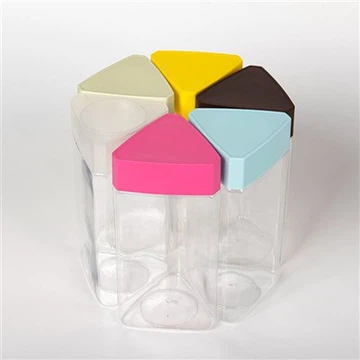 Triangle Plastic Jars