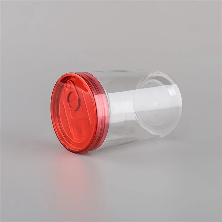 Red Plastic Clear Jars