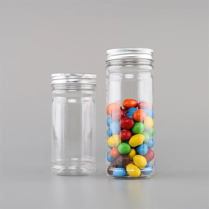 Plastic Candy Jars With Silver Lid