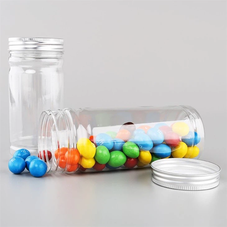 Plastic Candy Jars With Silver Lid