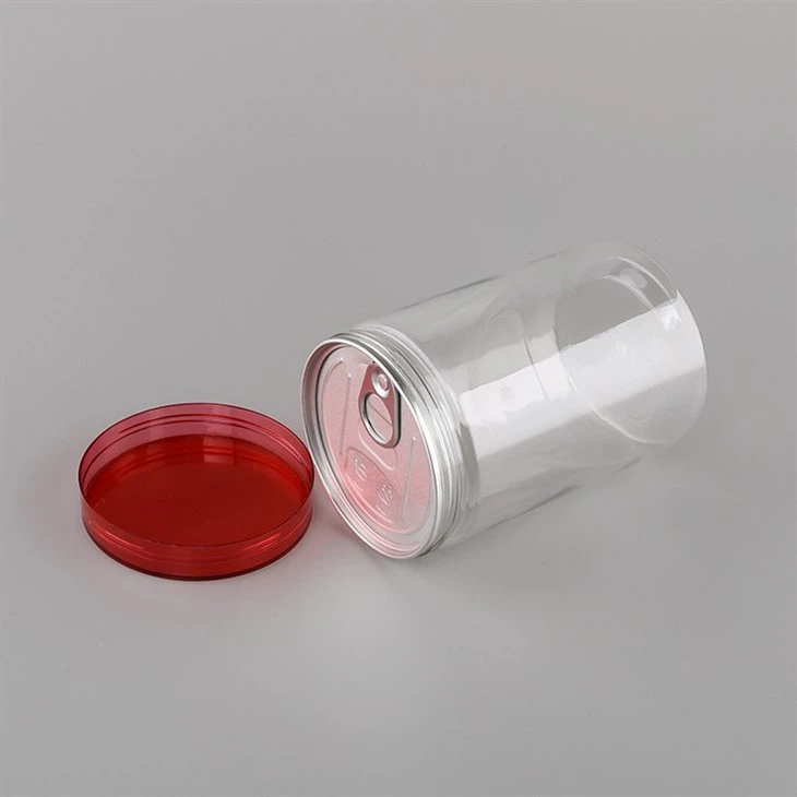 Red Plastic Clear Jars