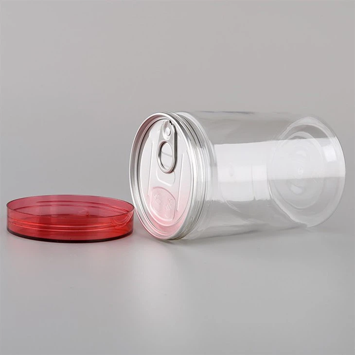 Red Plastic Clear Jars