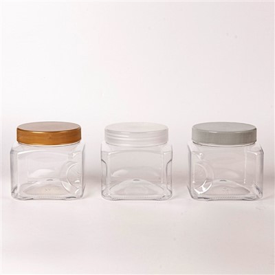 Empty Plastic Square Container