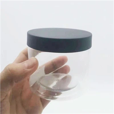 8oz Matt Black Plastic Jars